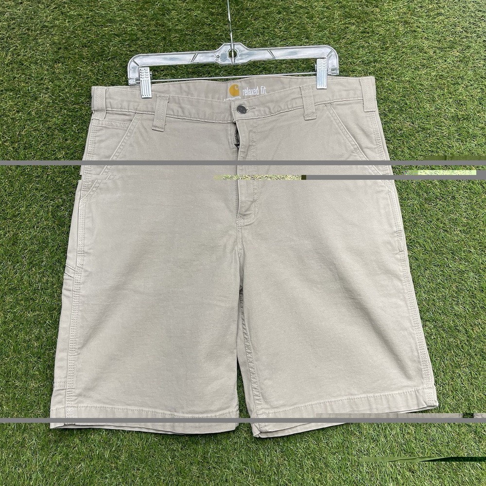 Carhartt Shorts Mens 38 102514-232 Rugged Flex Relaxed Fit Canvas Workwear